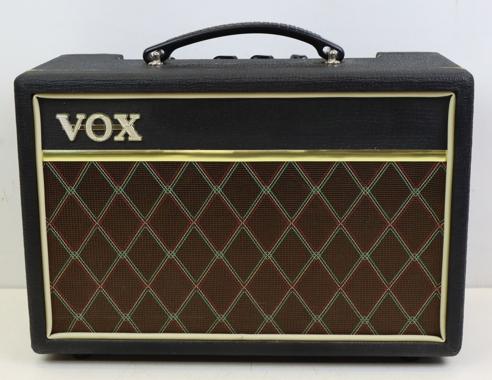 Vox amp: Vox Pathfinder 10 mini amp. V9106. Tested/works. 10.25"h x 15"w x 6.5"d