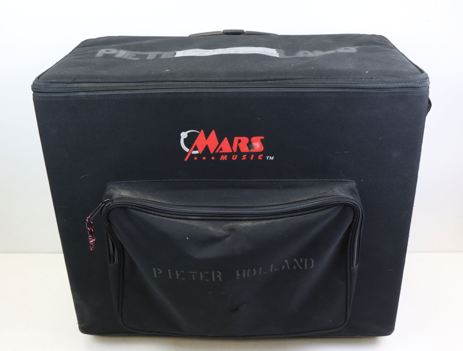 Mars Music Amplifier Road Case: Mars Music Road Case to Fit Fender Blues DeVille or Similar. Interior Dimensions: 24"Long, 12" Wide. 20" Deep. Cordura Covered Rigid Foam with Extension Handle and 2 Wheels. Good Used Condition with M