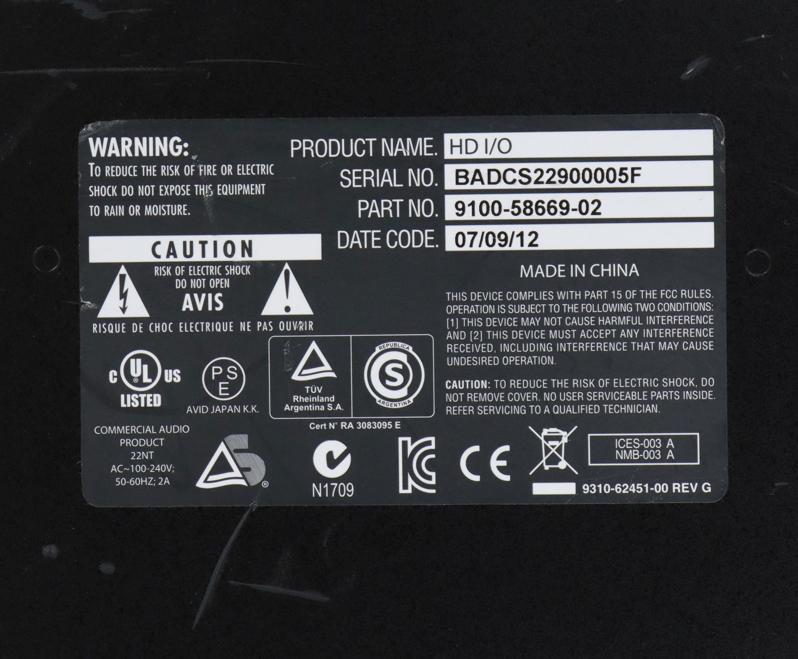 Avid ProTools Interface - 16