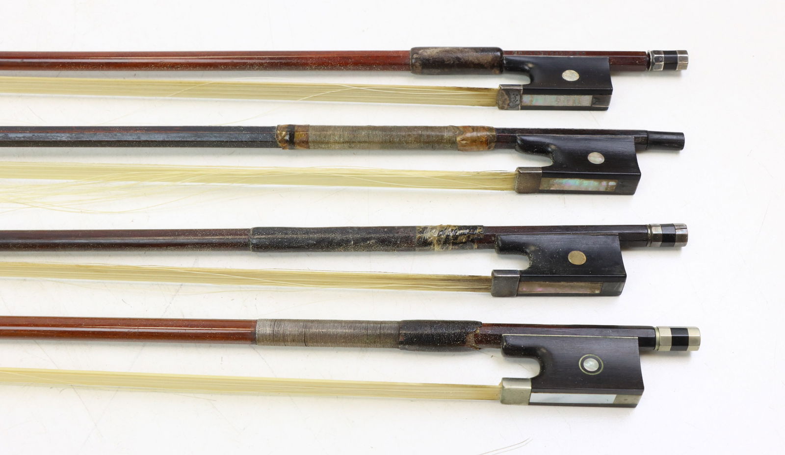 Unlabeled 4/4 Violin with 4 Bows. - 13