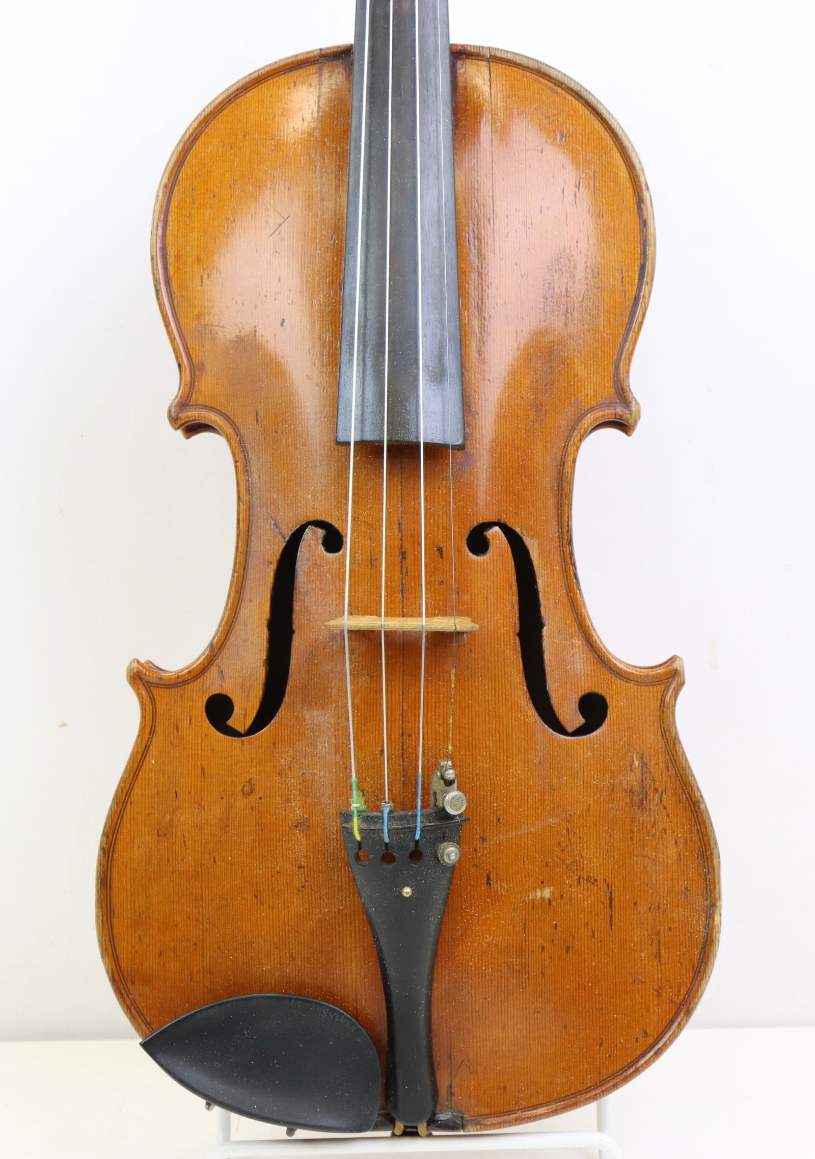 Unlabeled 4/4 Violin with 4 Bows. - 3