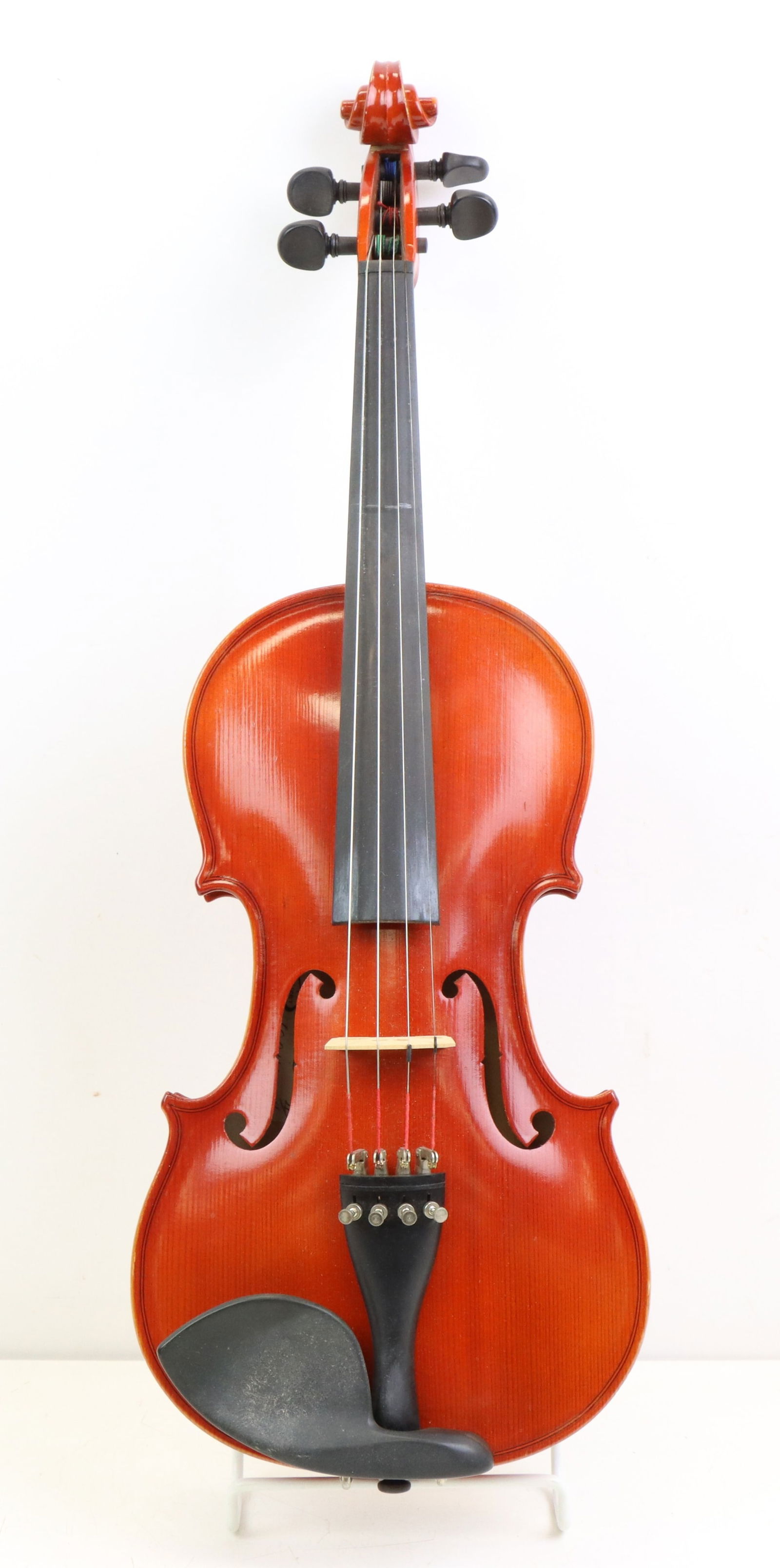 Lidl Violin: Lidl 4/4 Violin Good Used Condition. Likely Made in Romania. Reddish Amber Varnish. Normal Playing Wear. No Bow. Rigid Foam Case 30.5"h x 10.5"w x 7"d