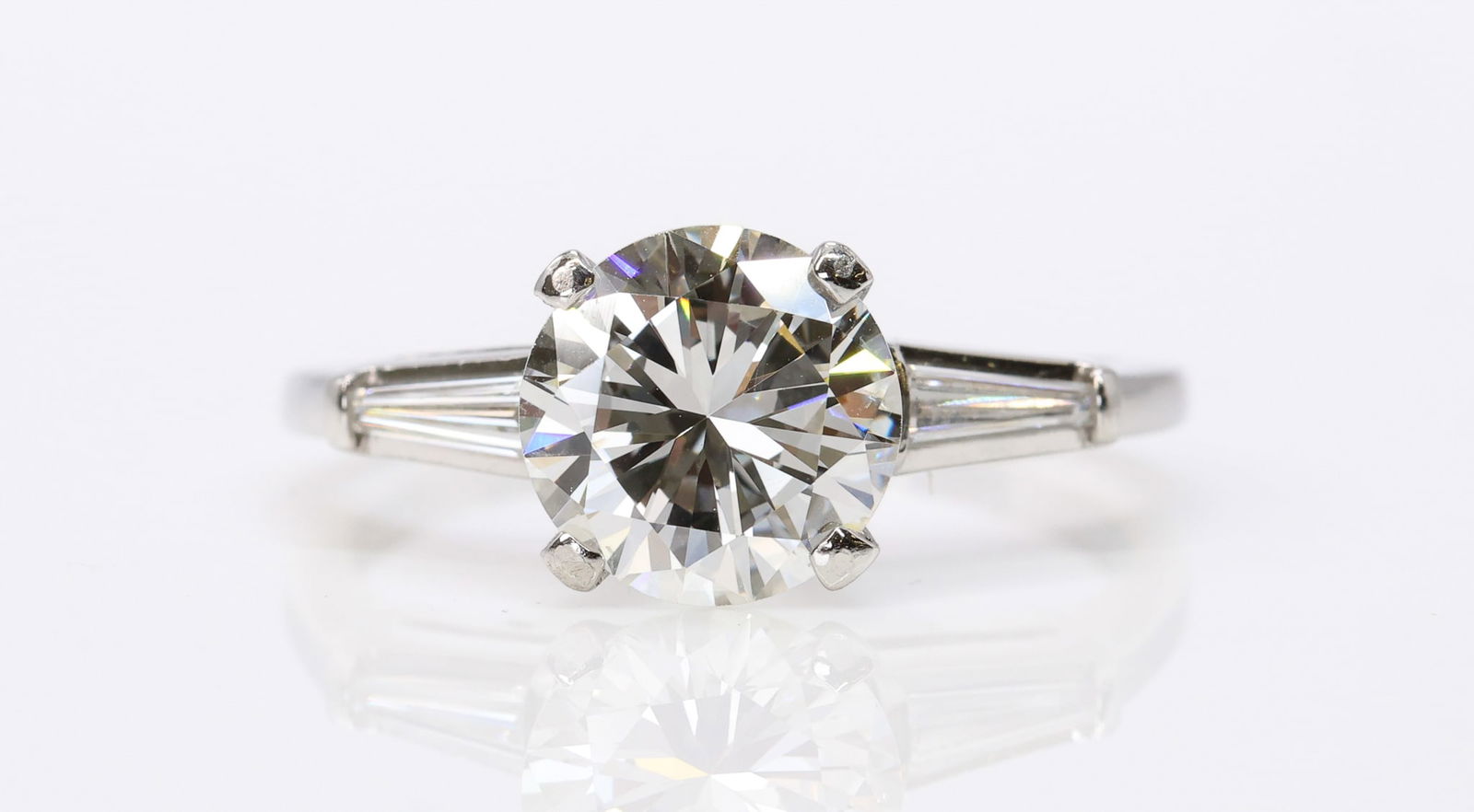 Platinum Diamond Ring, 2.2 carats (1 of 10)