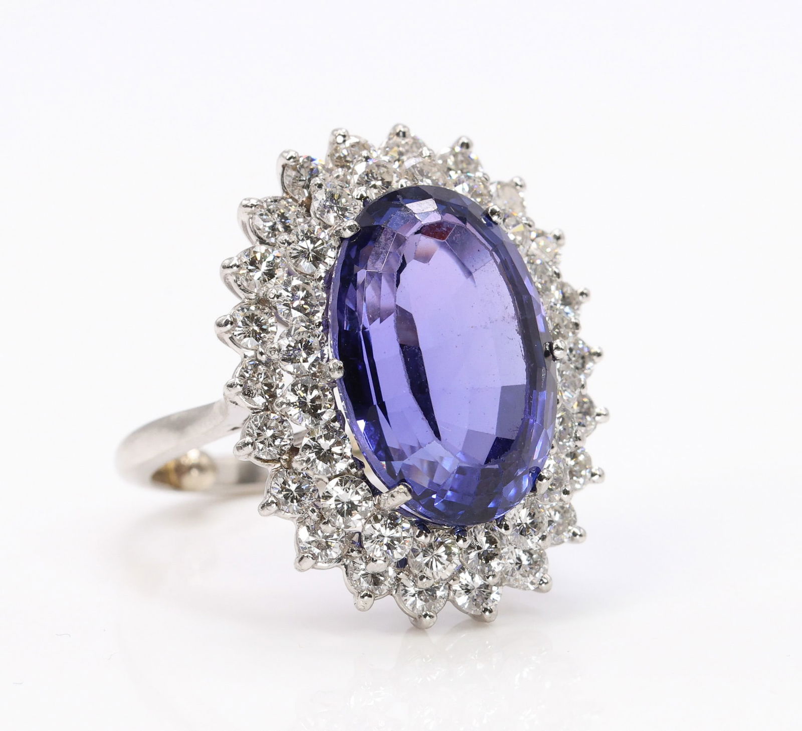 Platinum Tanzanite Diamond Ring (1 of 7)