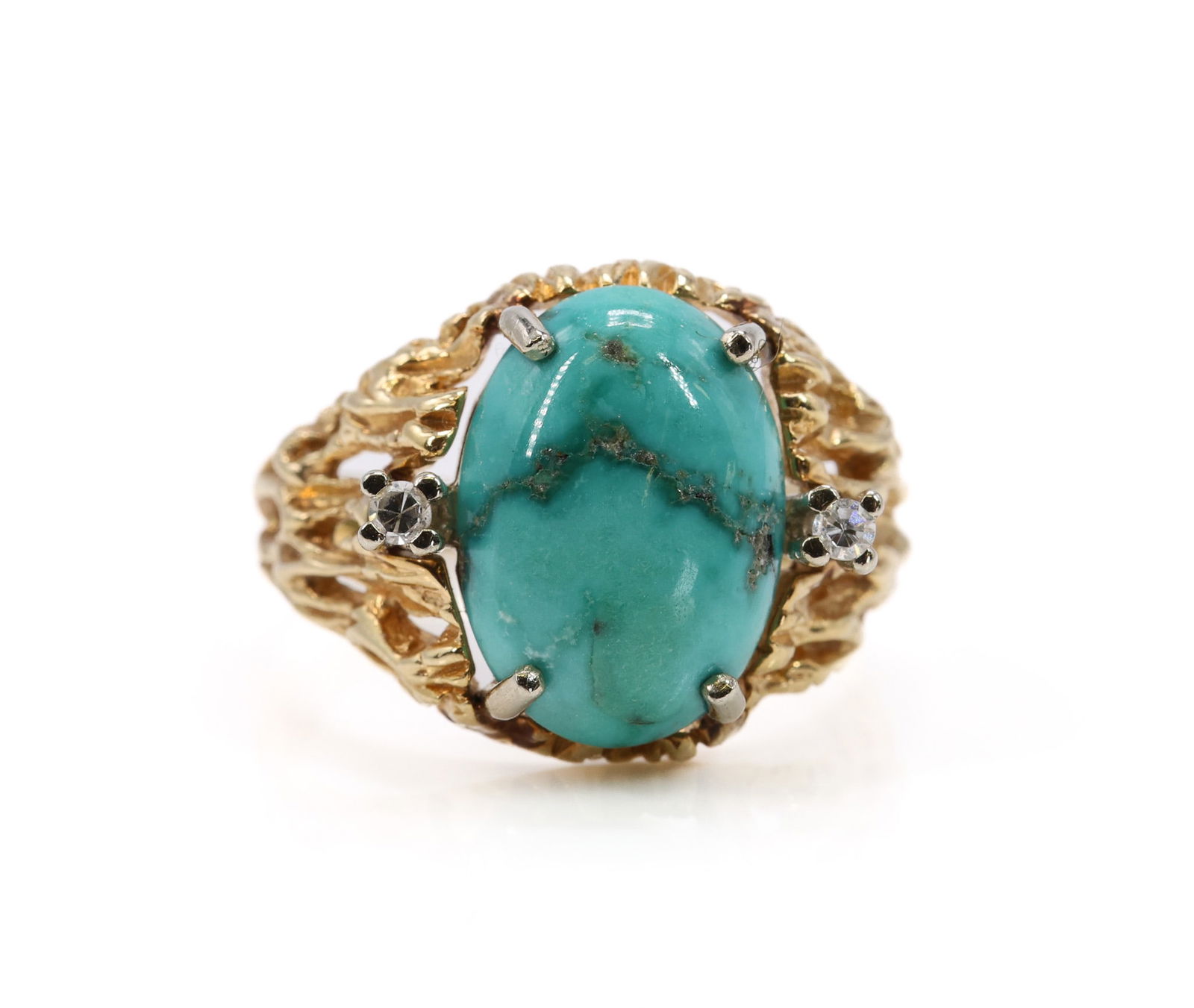 14k YG Turquoise RIng - 2