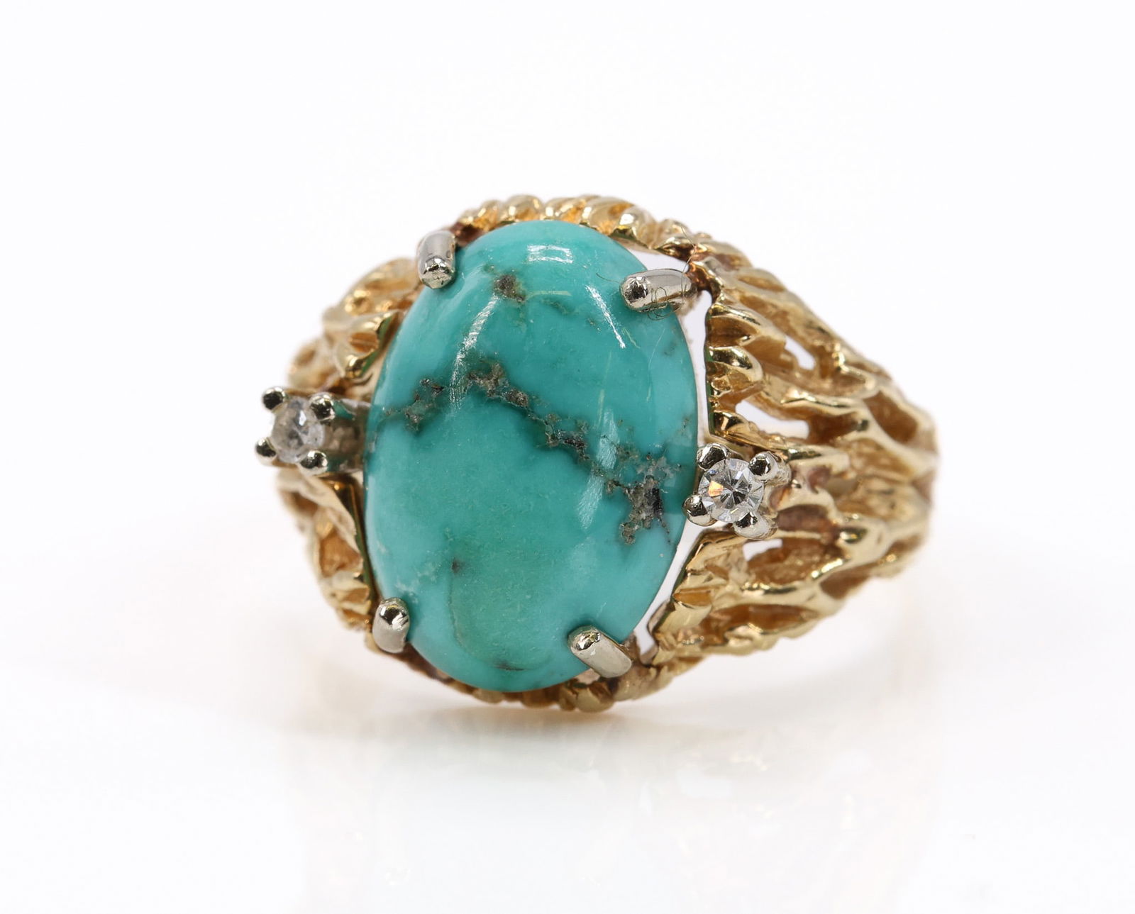 14k YG Turquoise RIng - 3