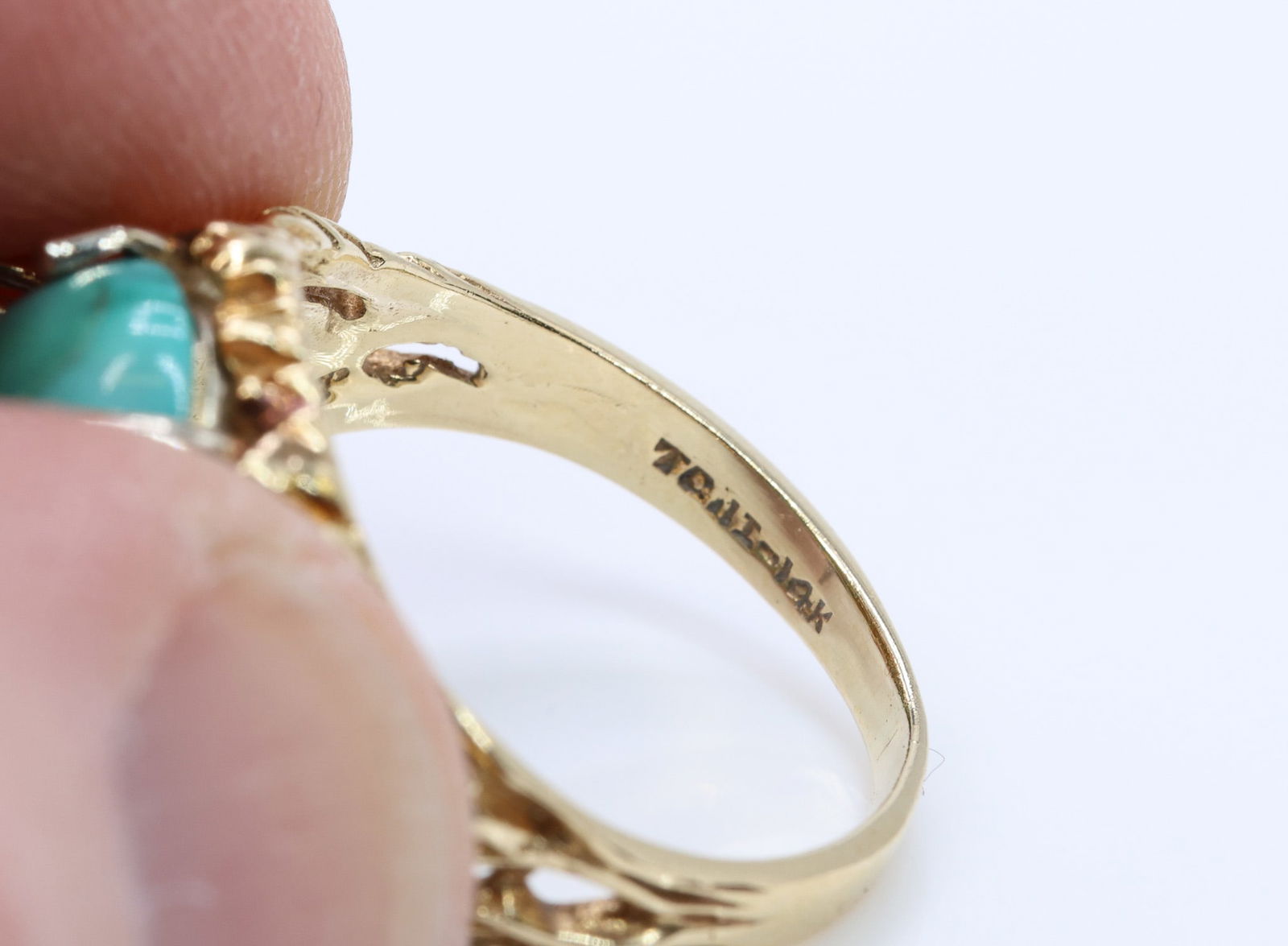 14k YG Turquoise RIng - 7