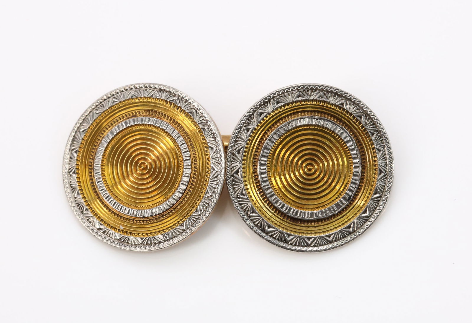 14k YWG Cufflinks - 2