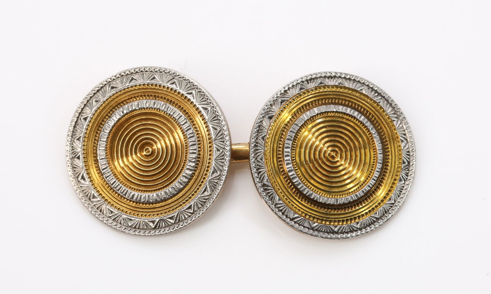 14k YWG Cufflinks - 4