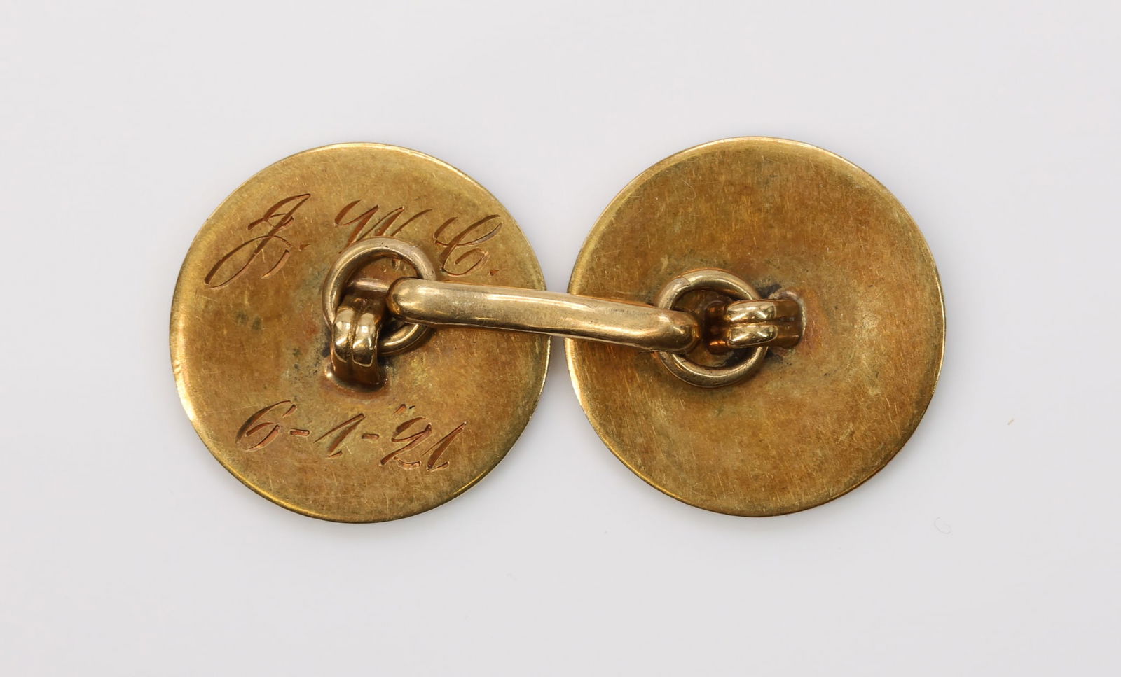 14k YWG Cufflinks - 5