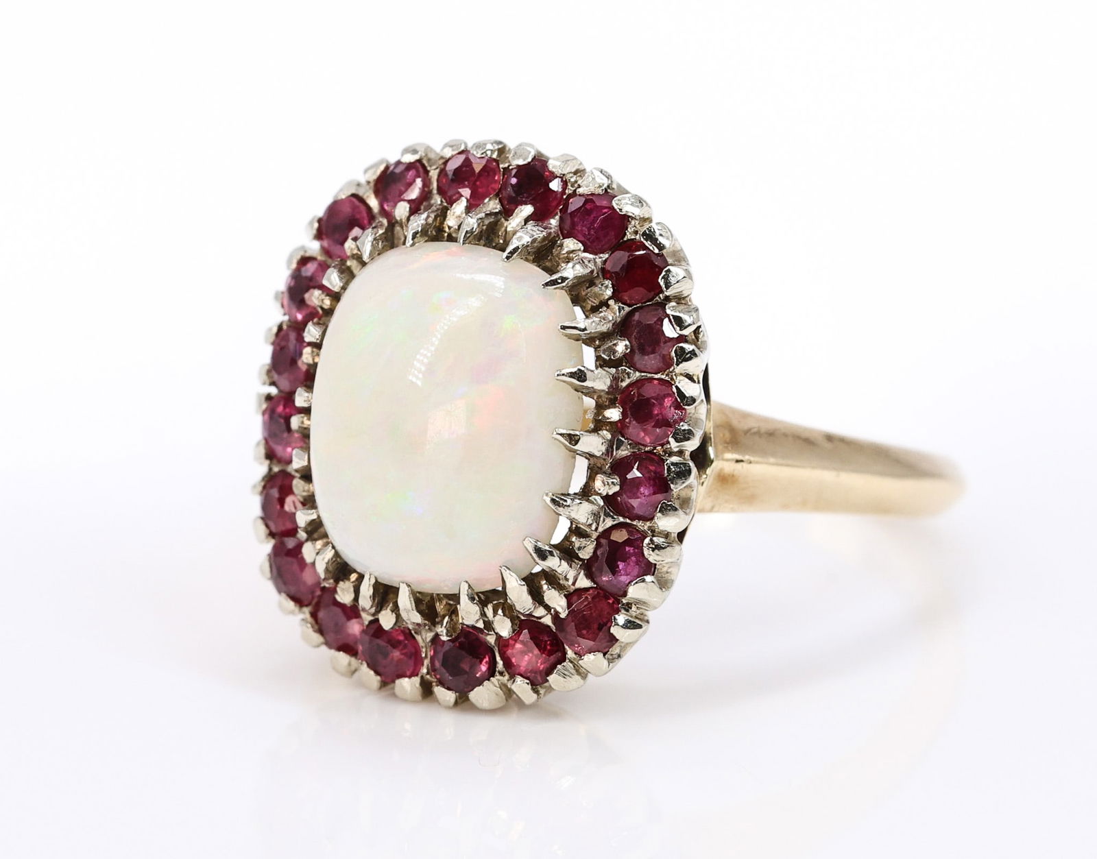 14k Opal Ruby Ring - 2