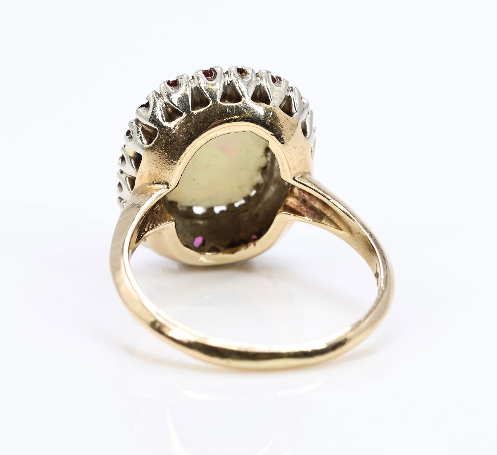 14k Opal Ruby Ring - 4