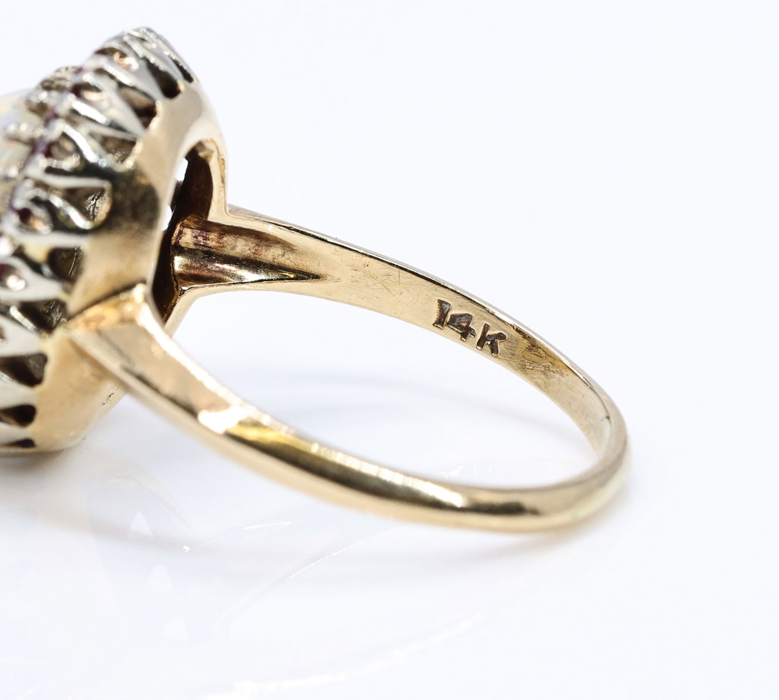 14k Opal Ruby Ring - 5