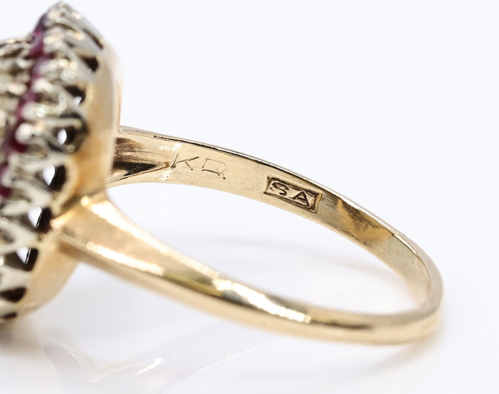 14k Opal Ruby Ring - 6