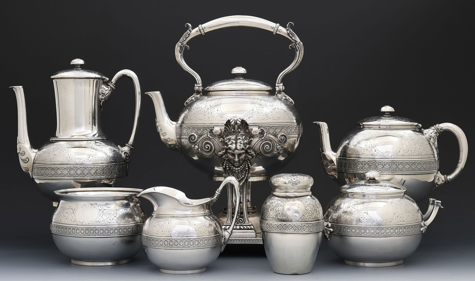 Tiffany Sterling Silver Aesthetic Tea and Coffee Service (1 of 20)