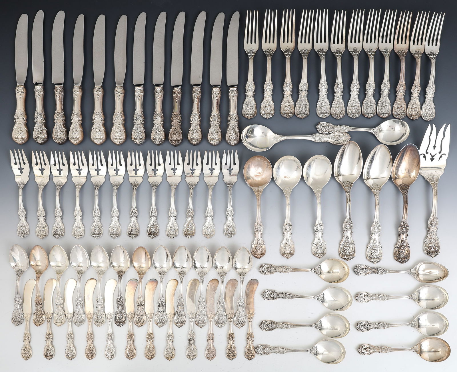 Reed and Barton "Francis I" Sterling Silver Flatware Service for 8 With Extras (1 of 15)