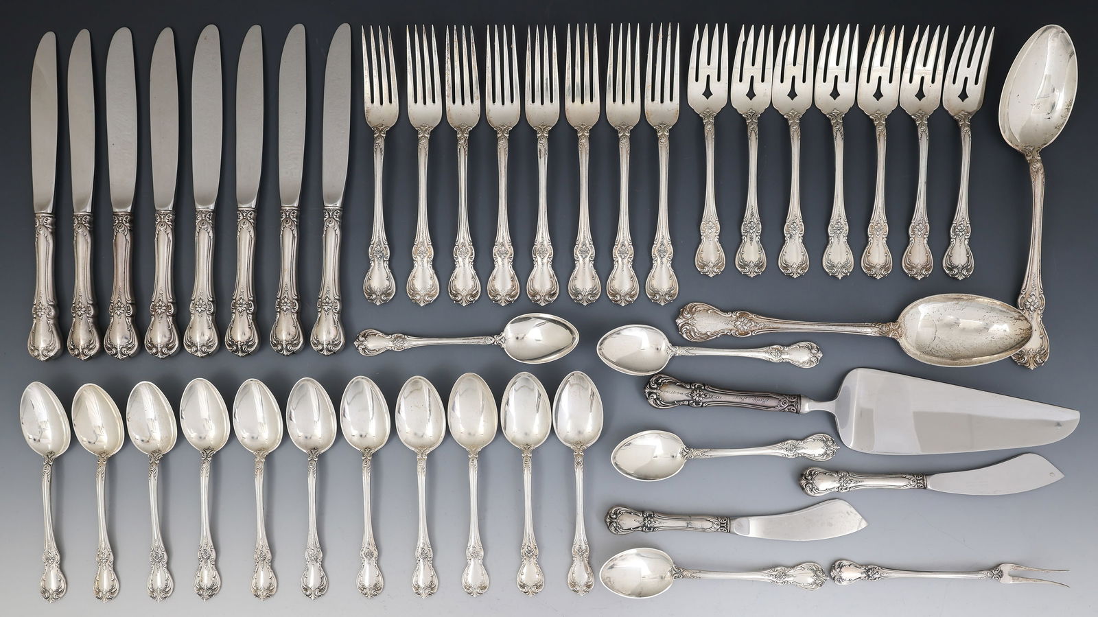Towle "Old Master" Sterling Silver Flatware Partial Service for 8 (1 of 11)
