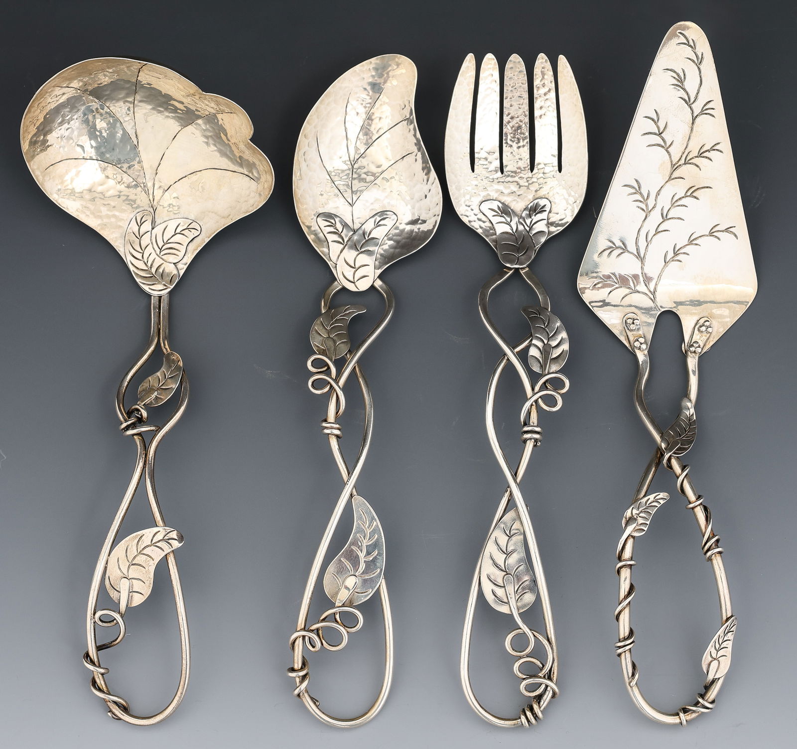 Hand Wrought Silver Serving Pieces (1 of 4)