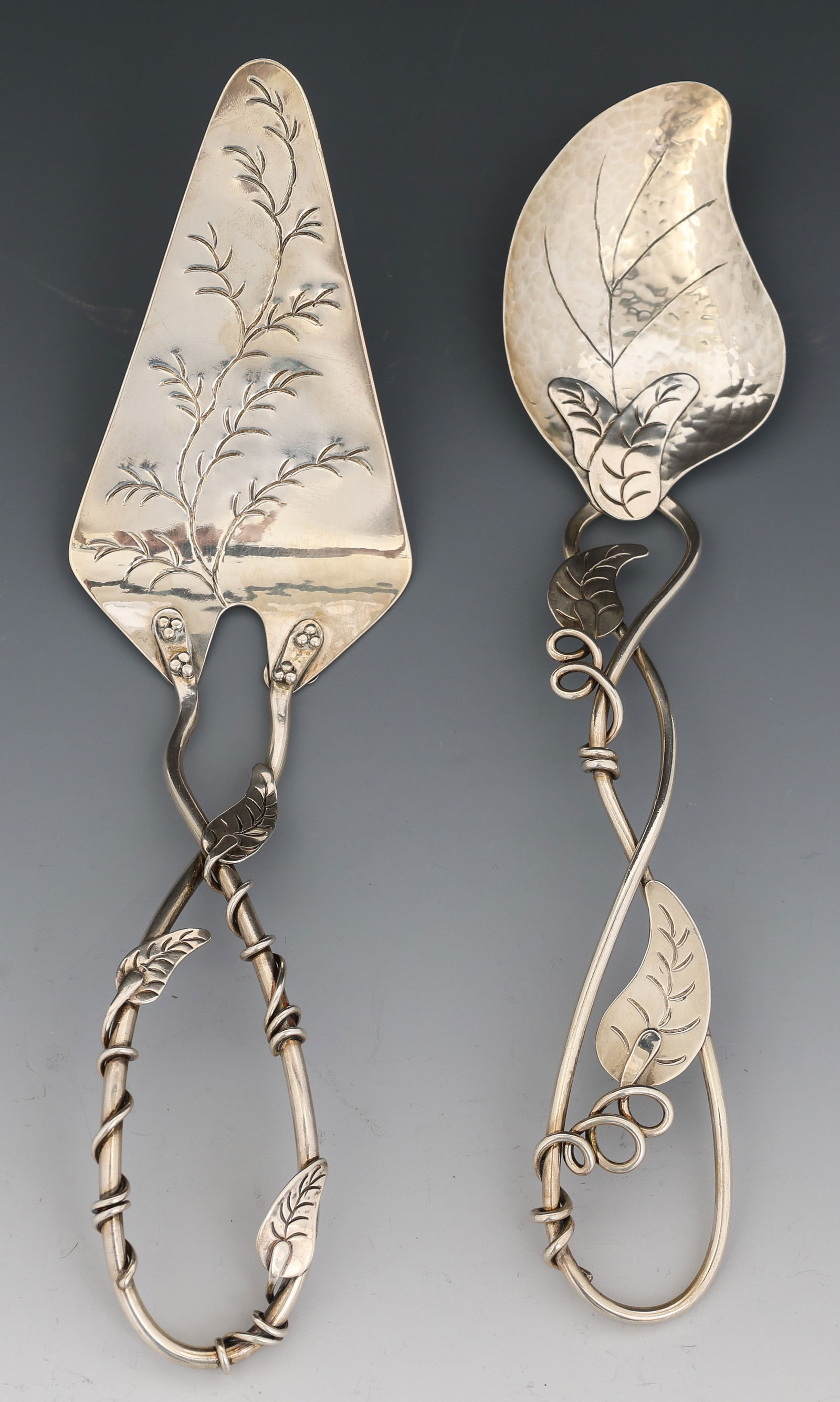 Hand Wrought Silver Serving Pieces - 3