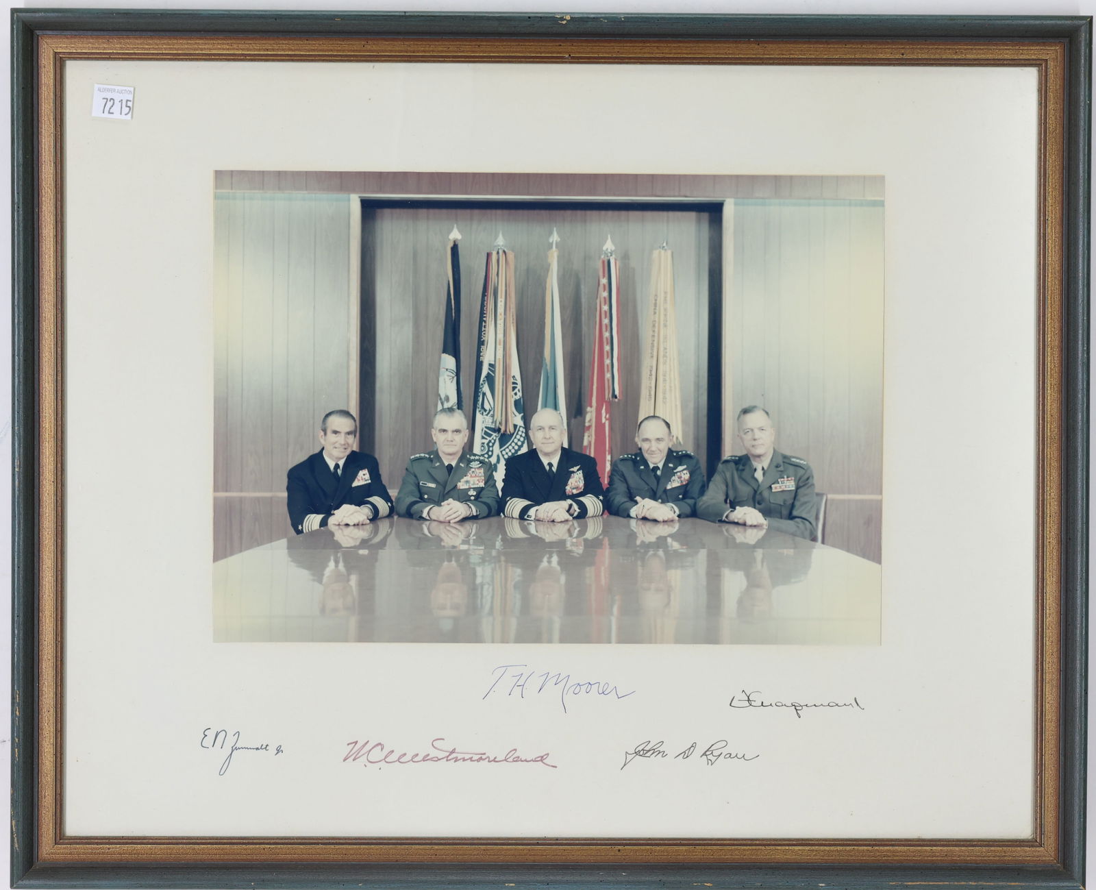 Autographed Photograph of Late-Vietnam War Period U.S. Joint Chiefs of Staff (1 of 7)