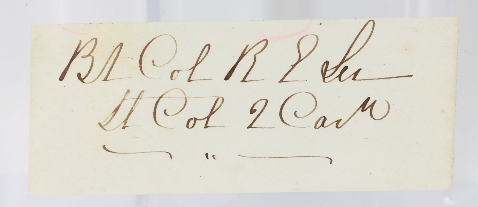 Autograph of Robert E. Lee (1 of 3)