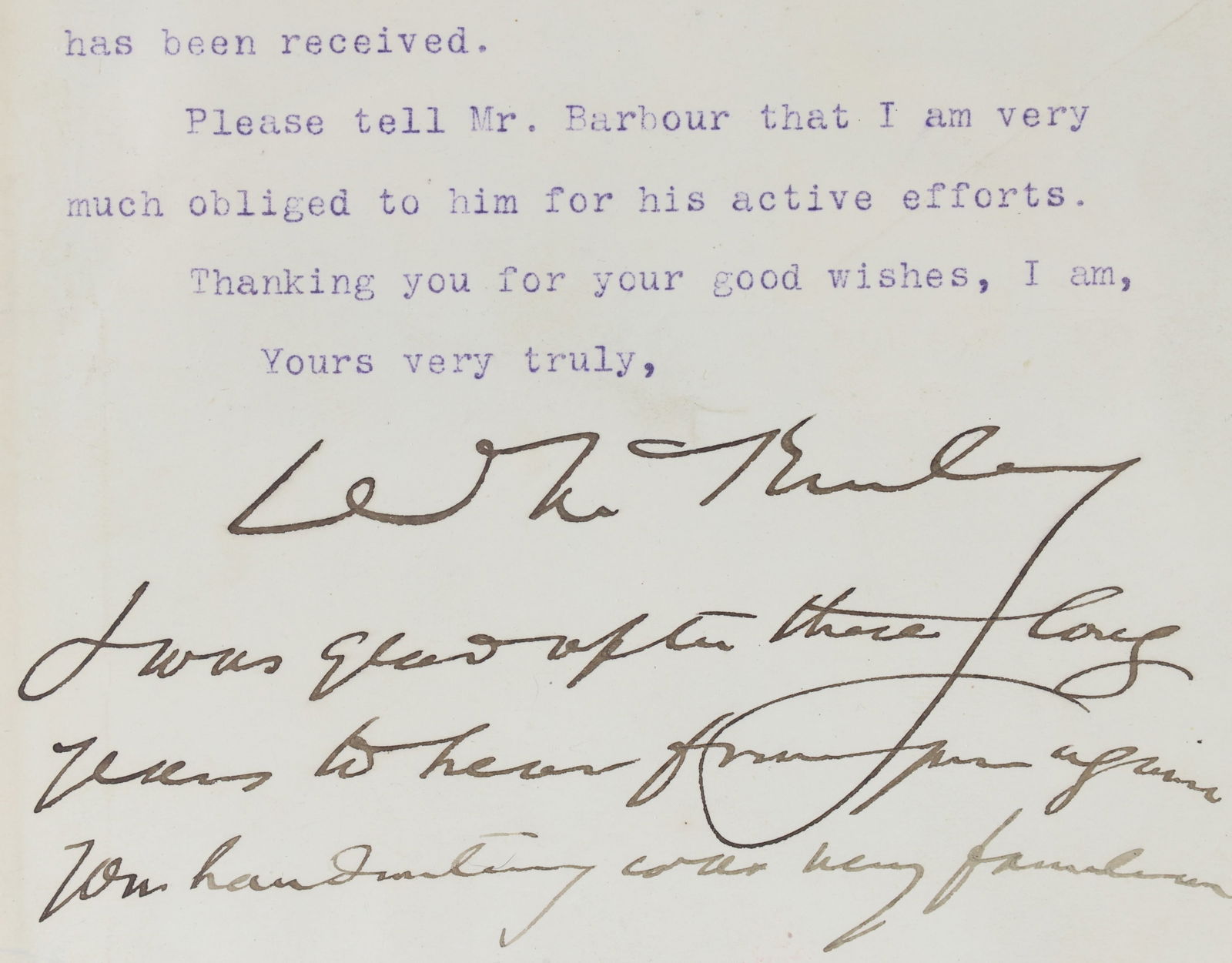 Autograph of William McKinley (1 of 5)