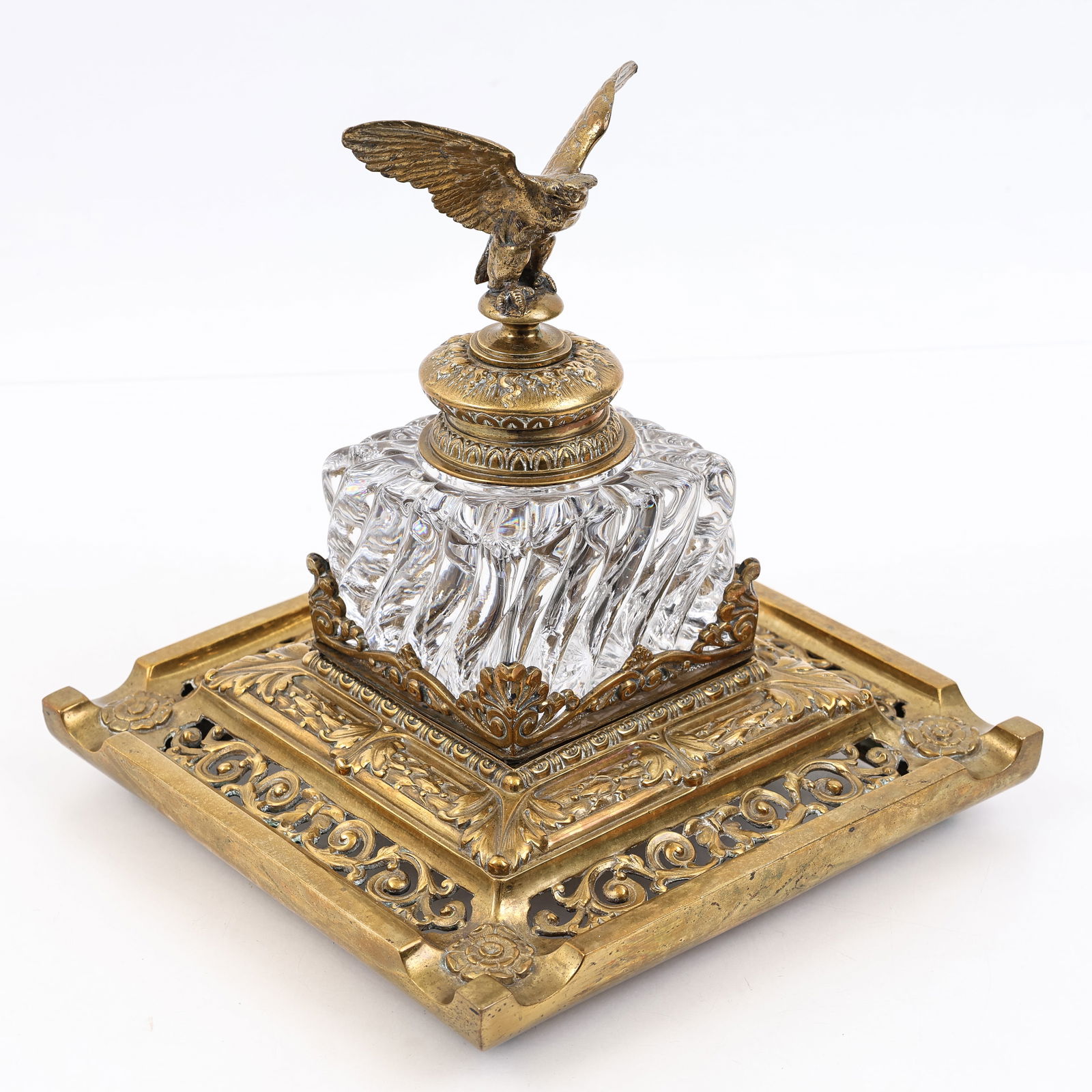 Nineteenth Century British Military Presentation Inkwell (1 of 19)