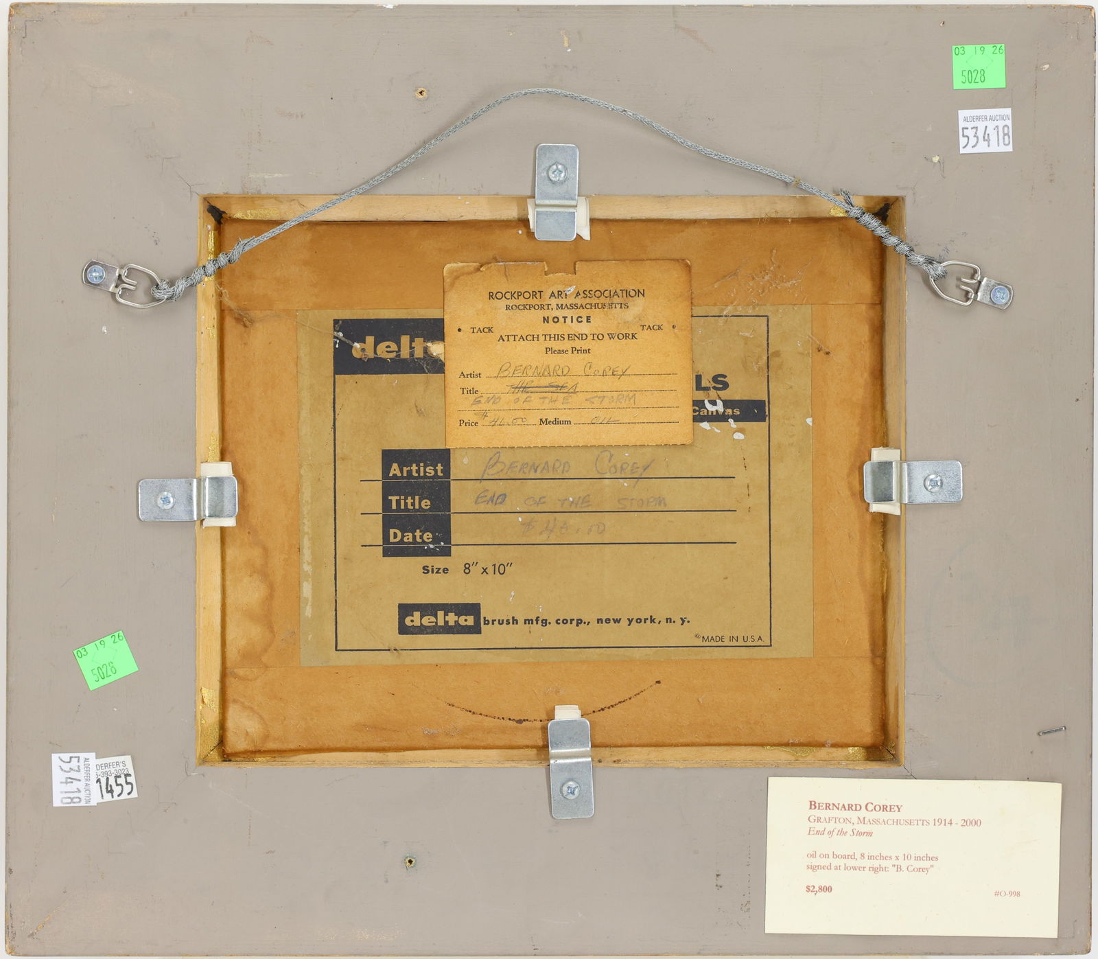 Bernard Corey (1914 - 2000) - 6