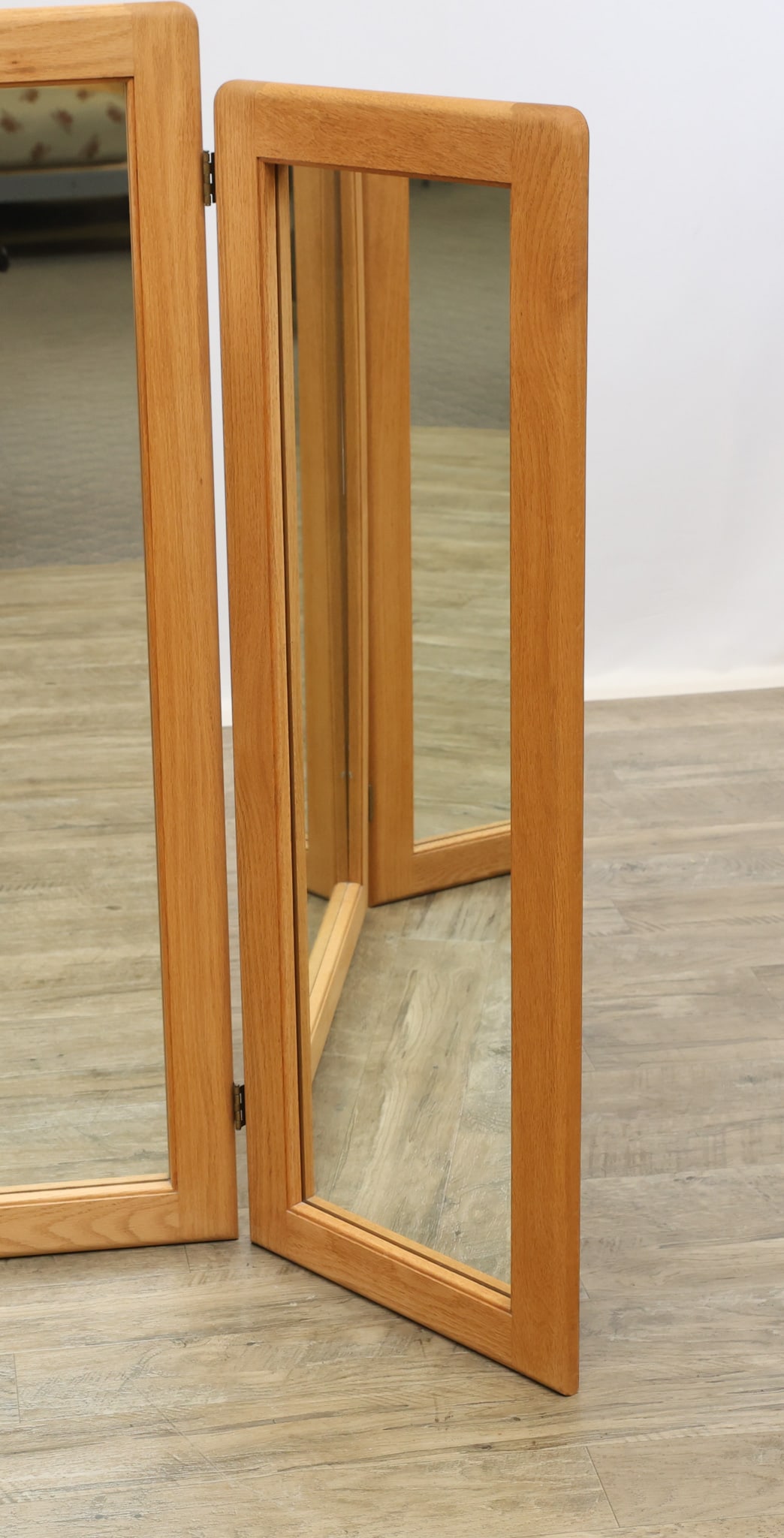 Teak Triptych Mirror - 3