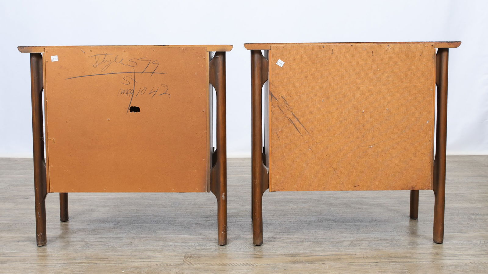 Walnut and Cane Nightstands - 12