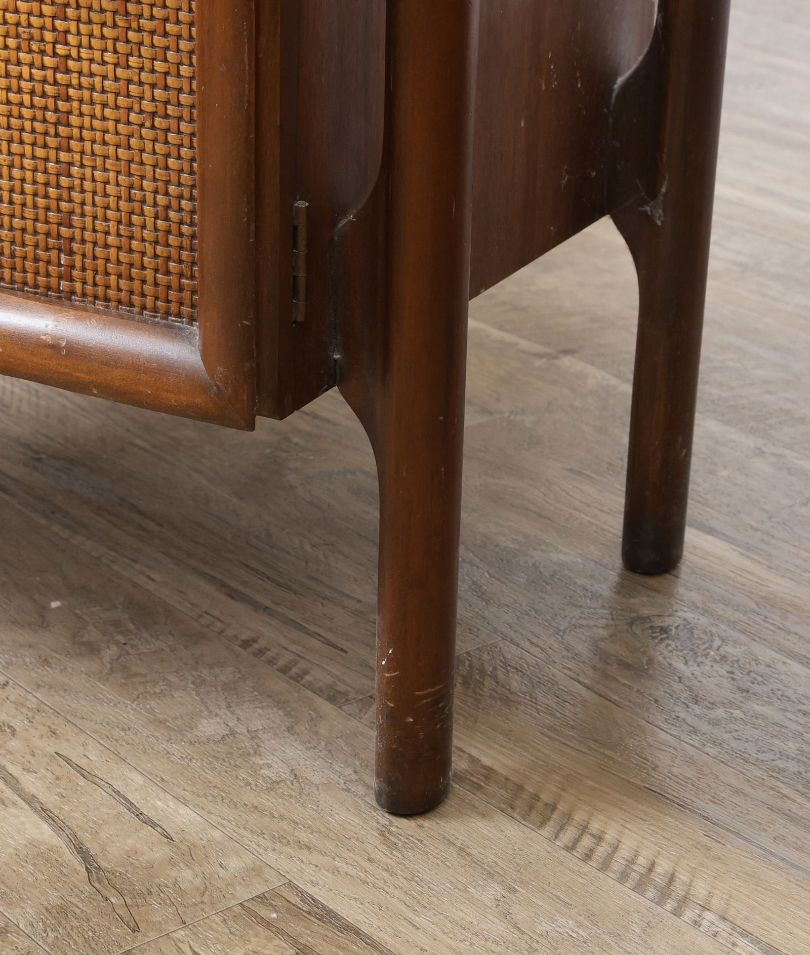 Walnut and Cane Nightstands - 15