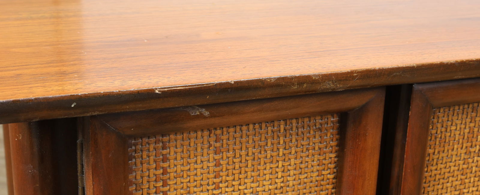 Walnut and Cane Nightstands - 16