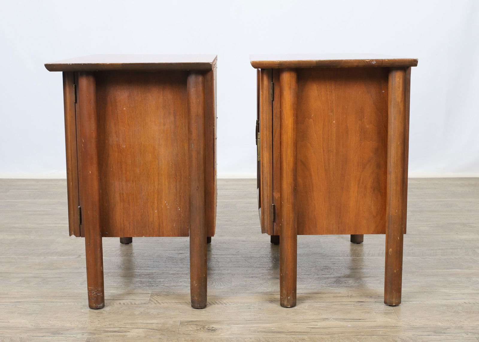 Walnut and Cane Nightstands - 9