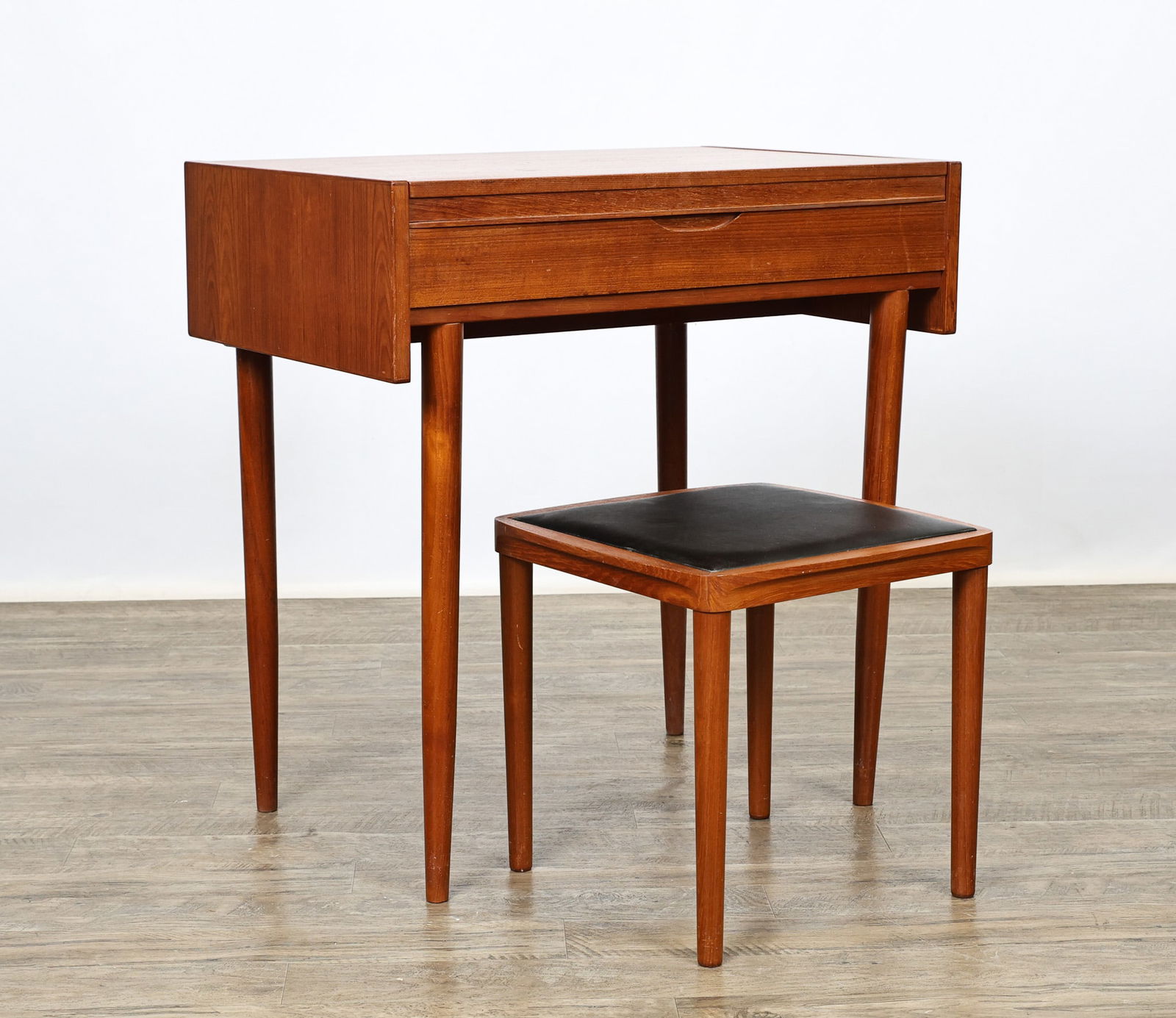 Danish Teak Vanity and Stool / Occasional Table (1 of 20)