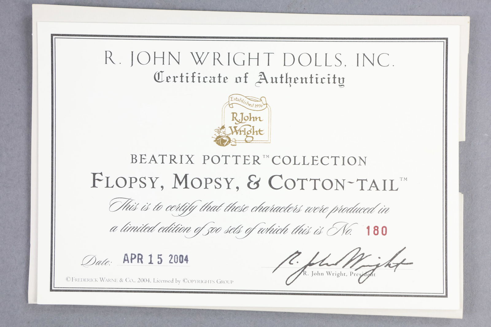 R. JOHN WRIGHT. - 11