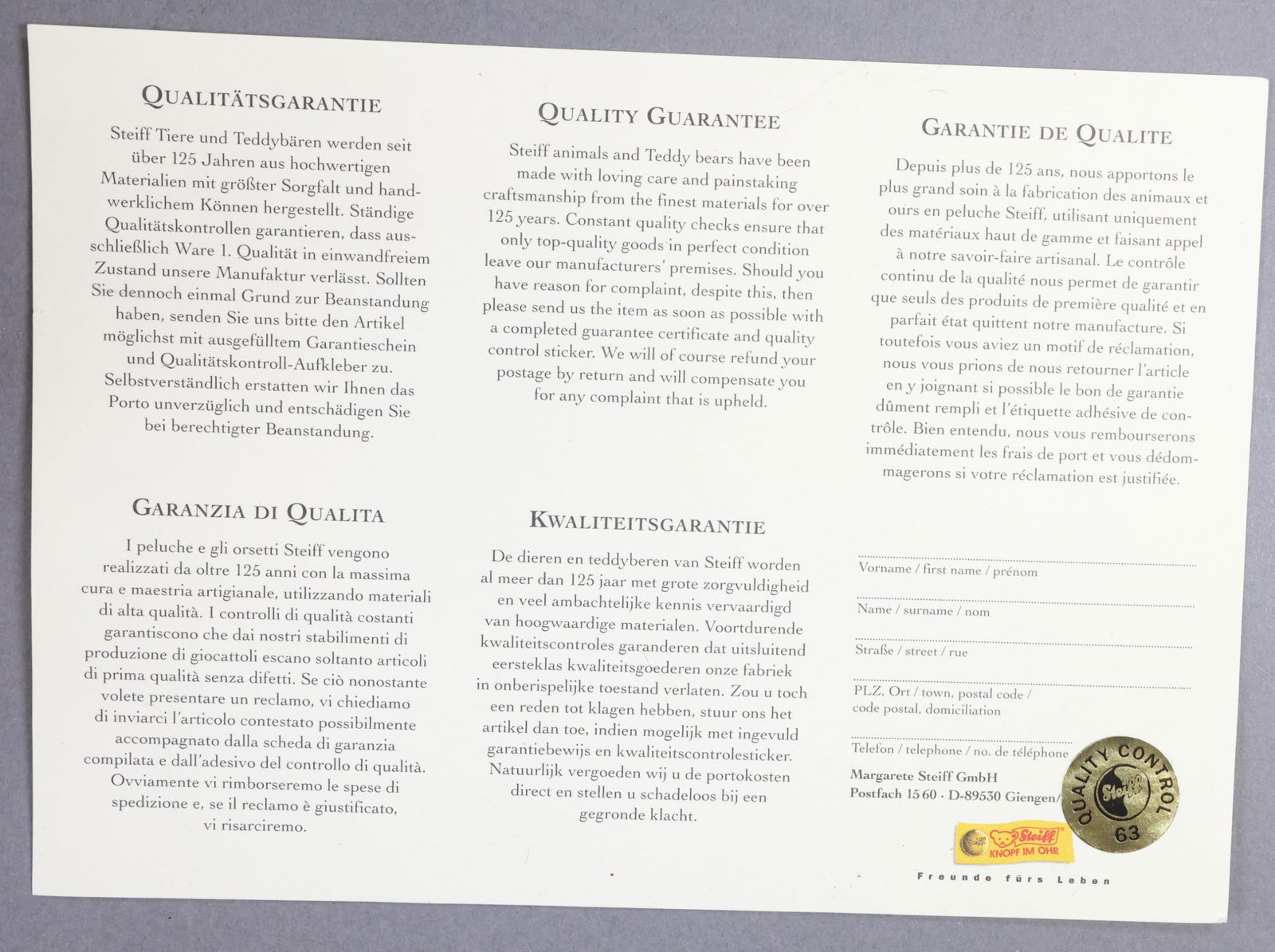 STEIFF. - 12