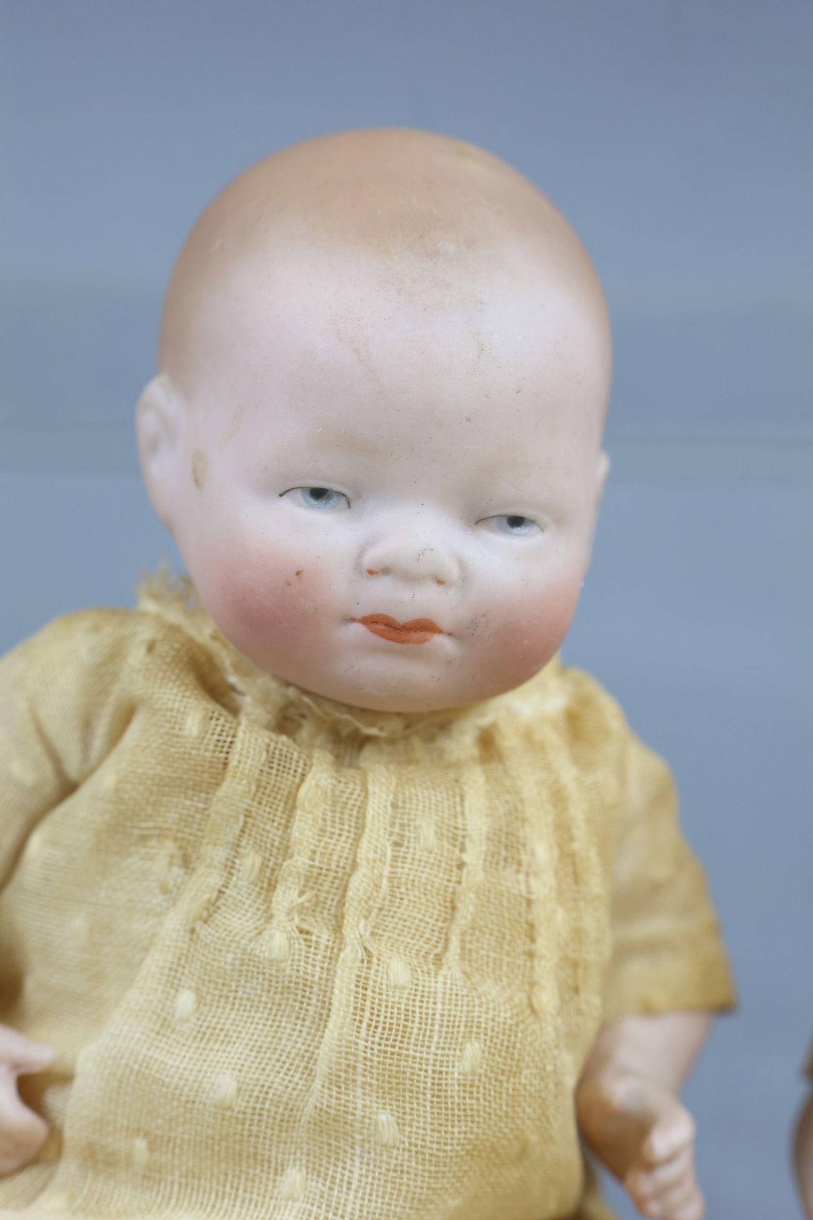 BISQUE DOLLS, 12" UNDER. - 12