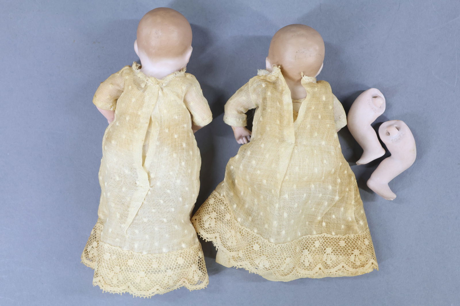 BISQUE DOLLS, 12" UNDER. - 14