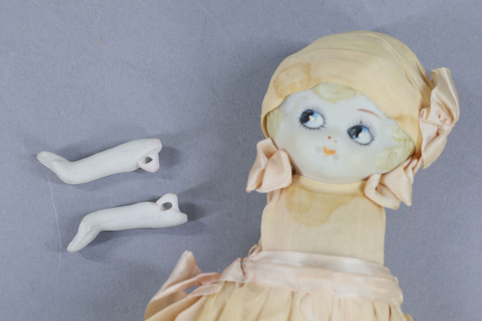 BISQUE DOLLS, 12" UNDER. - 14