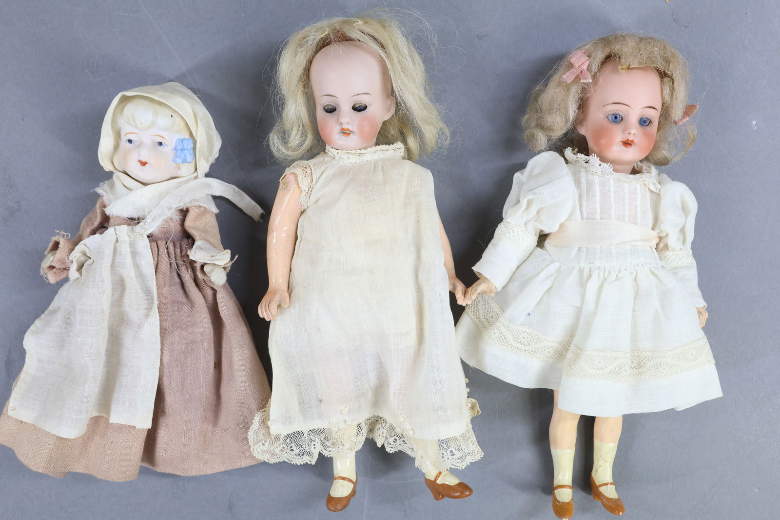 BISQUE DOLLS, 12" UNDER. - 4