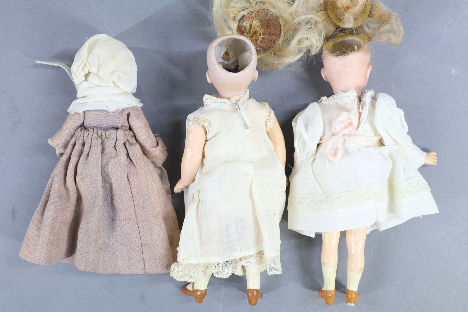 BISQUE DOLLS, 12" UNDER. - 8