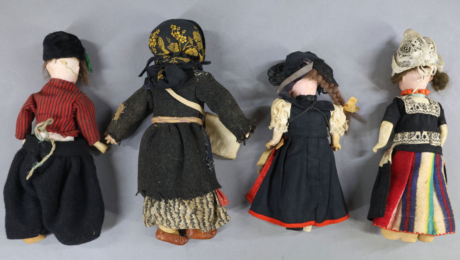 BISQUE DOLLS, 12" UNDER. - 14