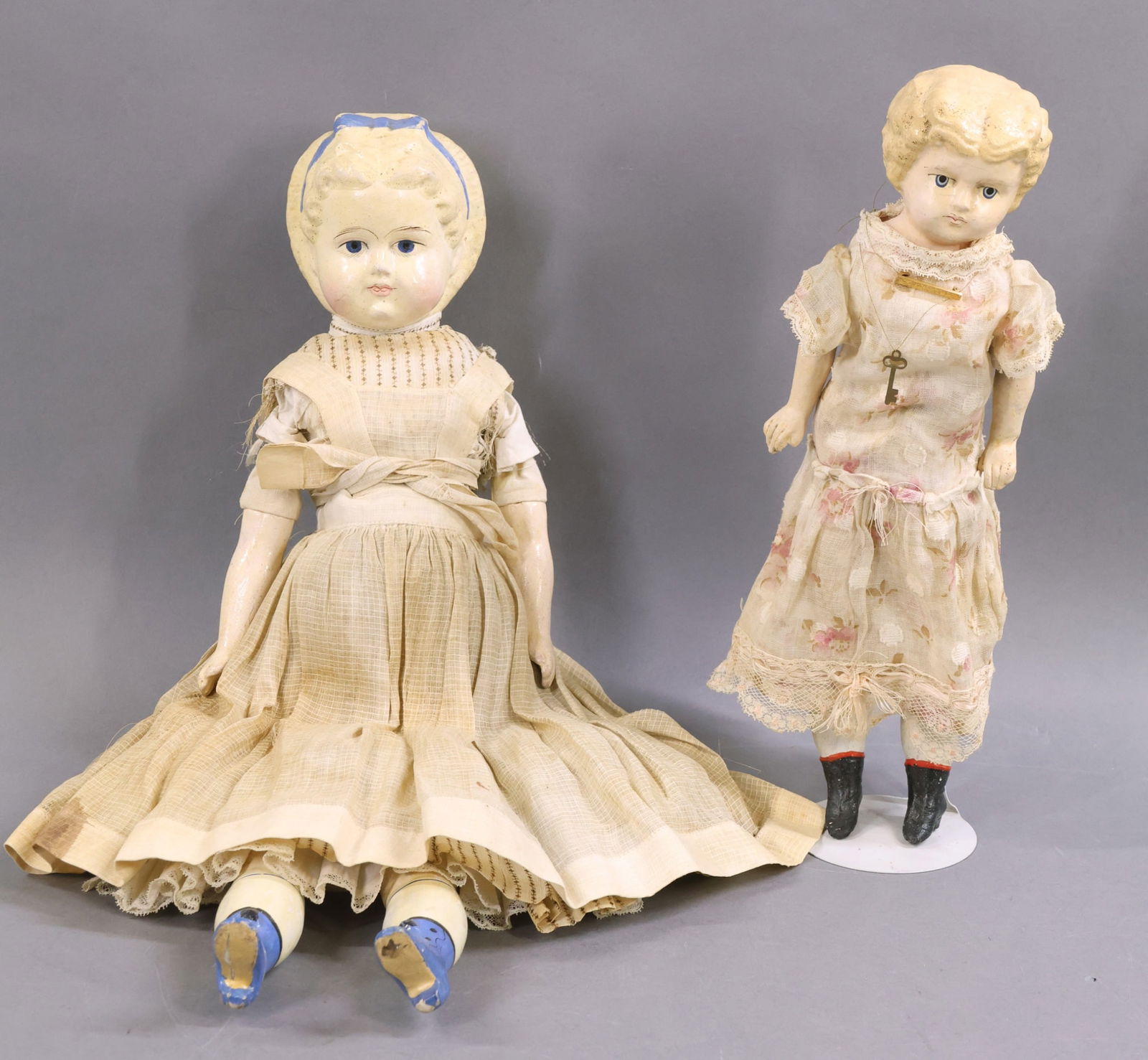 PAPIER MACHE DOLLS. (1 of 10)