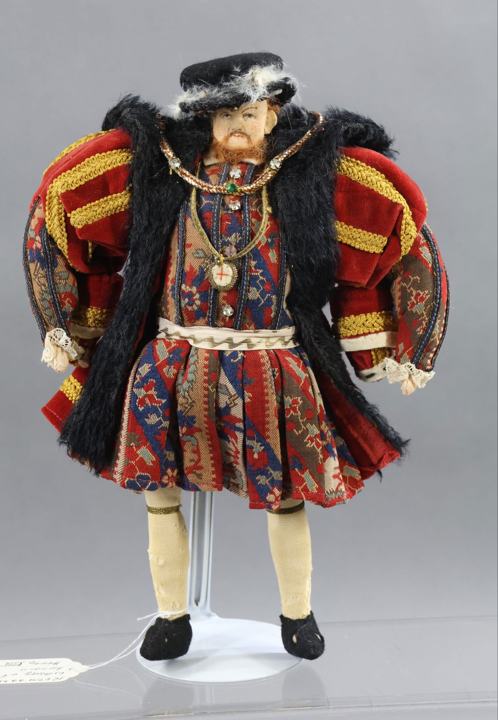 LIBERTY OF LONDON.: All original unmarked KING HENRY VIII. Reign was 1509-1547. Stand. Condition: age loss on legs. This lot is being sold AS IS.