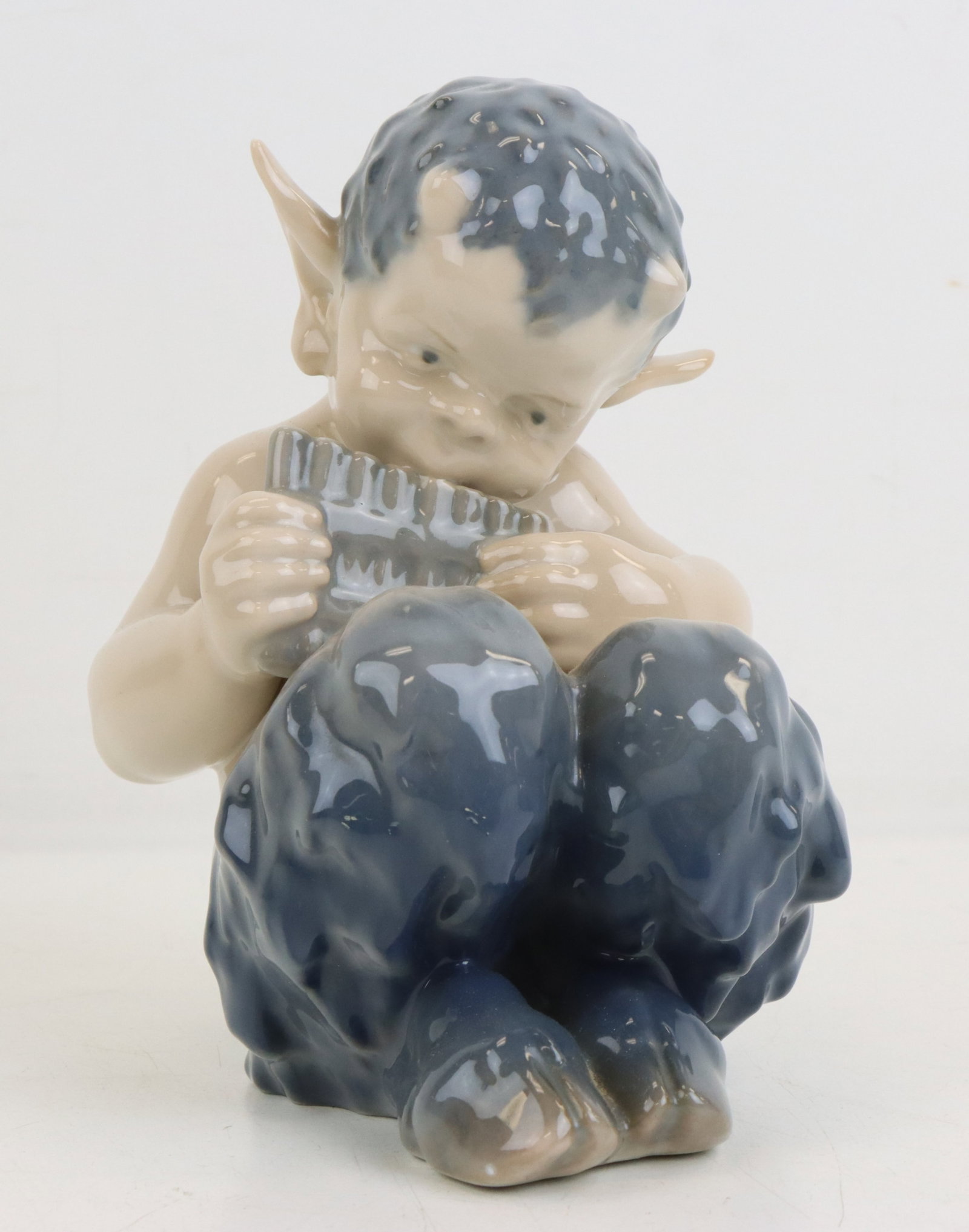 Royal Copenhagen Porcelain Faun Playing Flute (1 of 8)