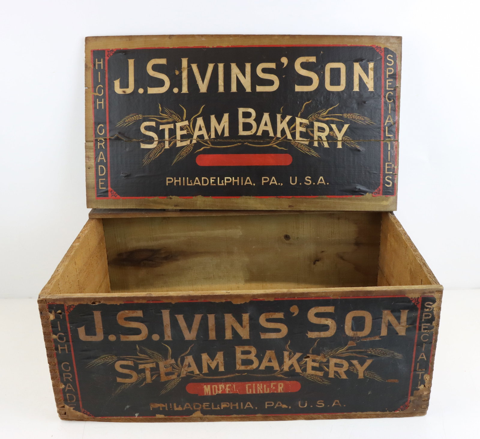J.S. Ivins' Son Steam Bakery Crate (1 of 10)