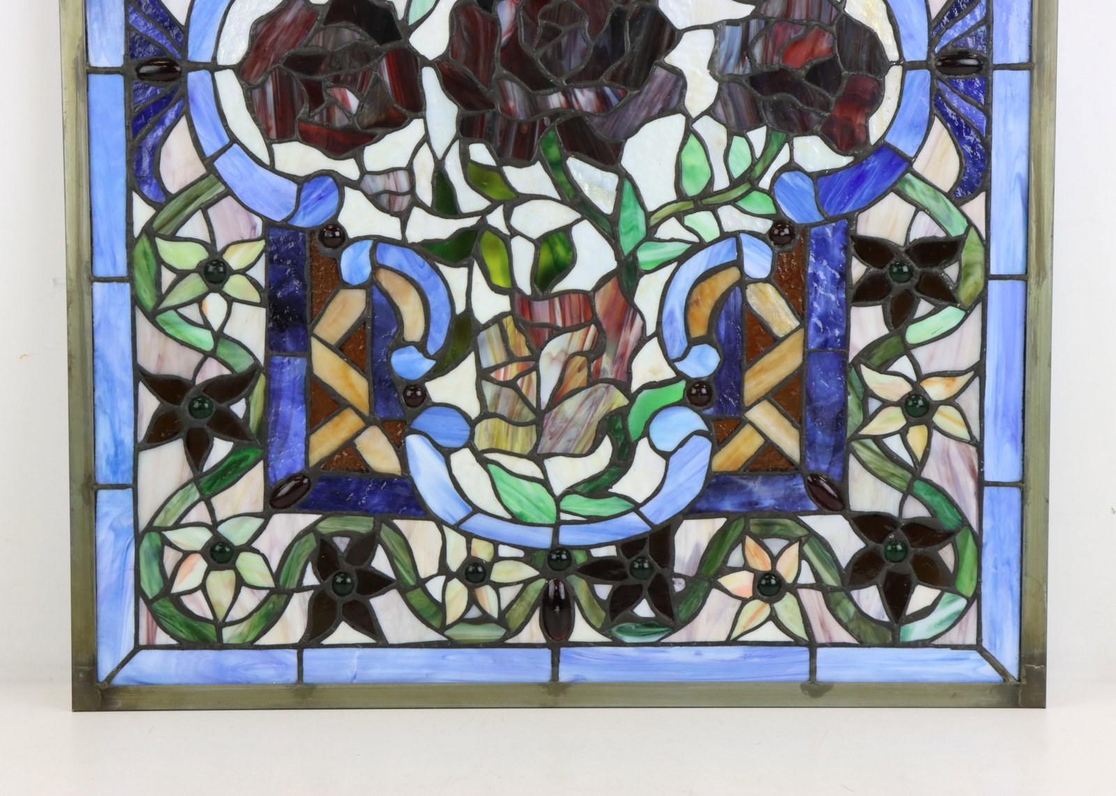 Slag Glass Window Panel - 2