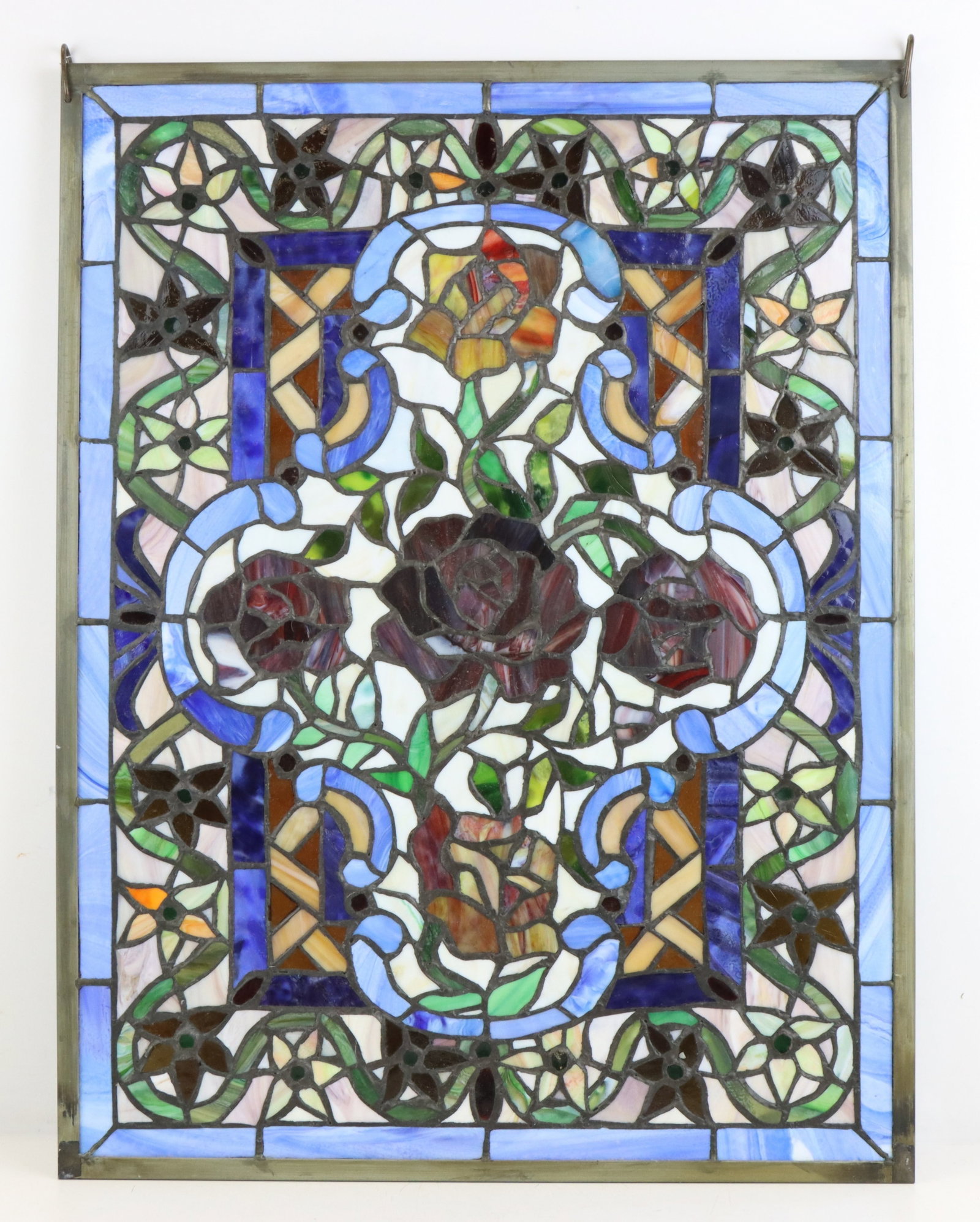 Slag Glass Window Panel - 8