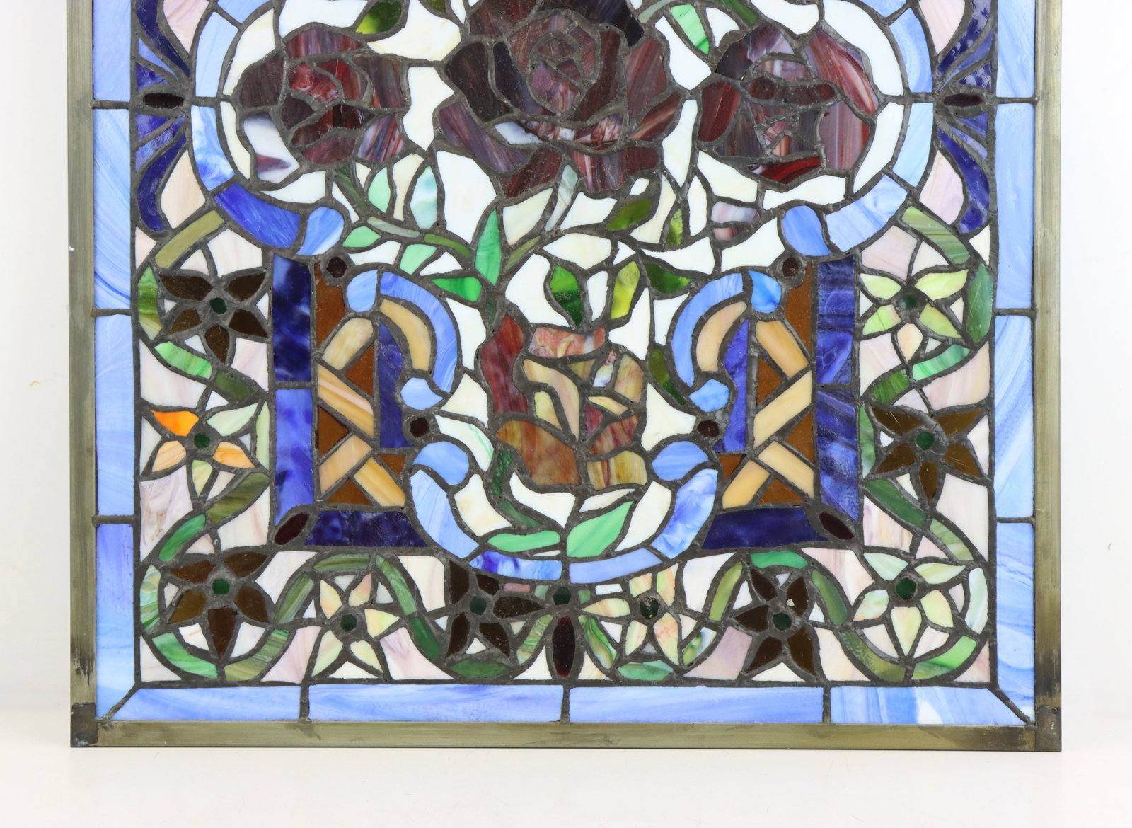 Slag Glass Window Panel - 9