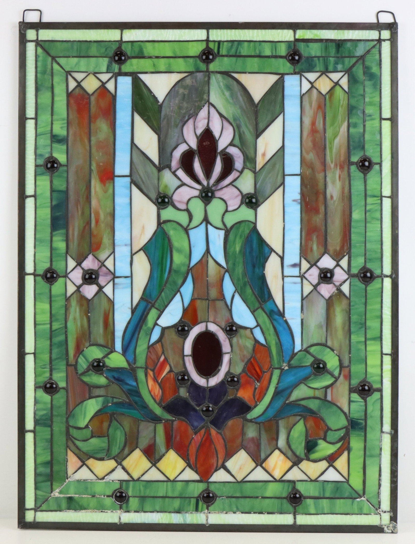 Slag Glass Window Panel (1 of 13)